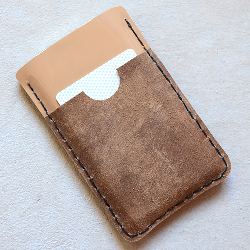 diy leather phone pouch