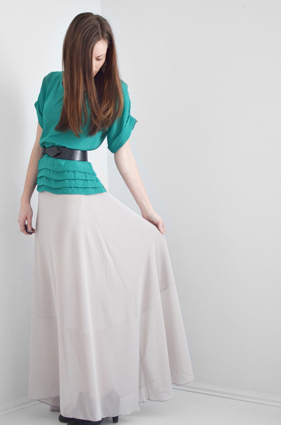 maxi skirt diy